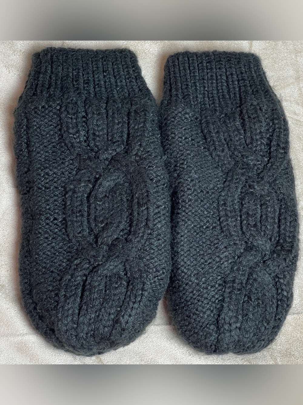 The North Face Women's Minna Cable Knit Mittens Black Size M/L